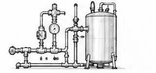 Ilustração técnica representativa: Estações reguladoras de vapor
